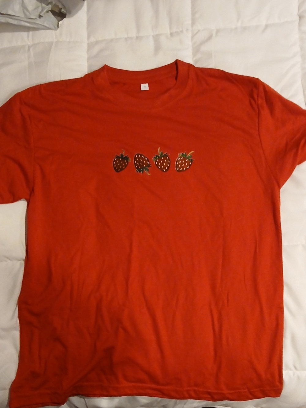Red Strawberry Graphic T-Shirt